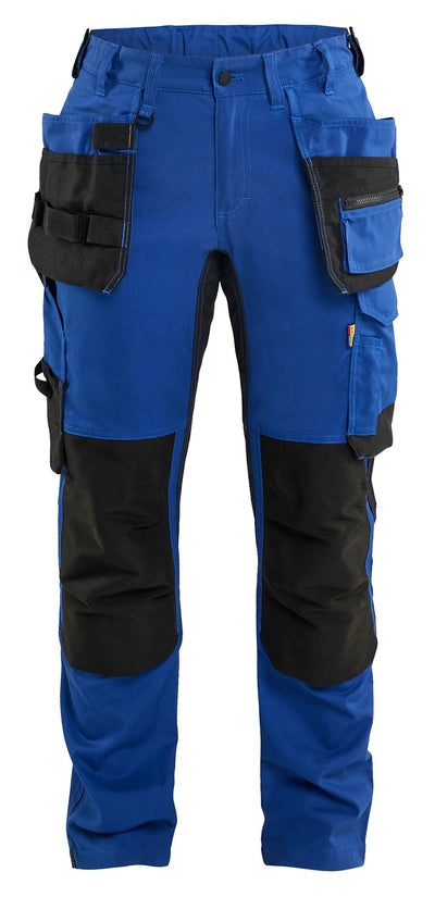 7132 Blaklader Women's Craftsman Trousers With Stretch Cornflower Blue/Black