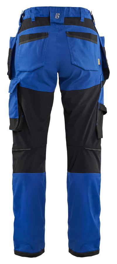 7132 Blaklader Women's Craftsman Trousers With Stretch Cornflower Blue/Black
