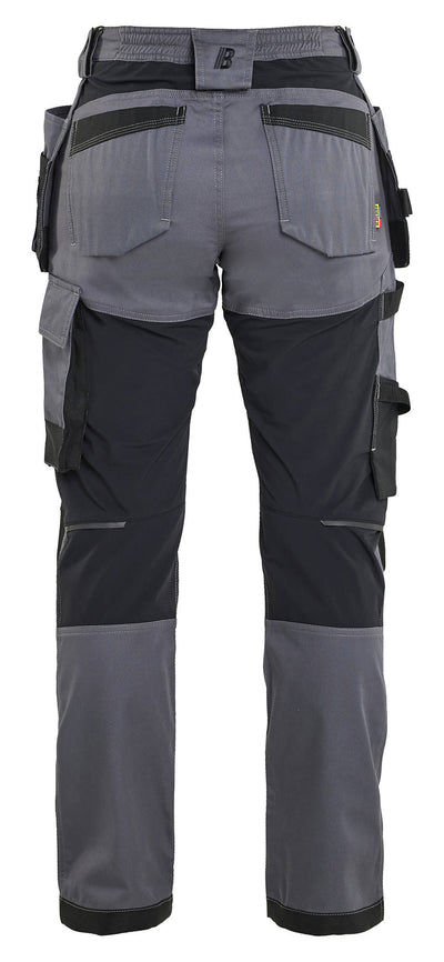 7132 Blaklader Women's Craftsman Trousers With Stretch Mid Grey