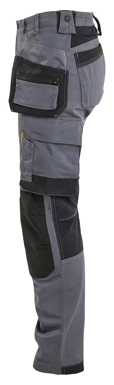 7132 Blaklader Women's Craftsman Trousers With Stretch Mid Grey