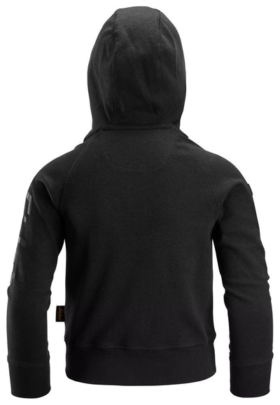 Junior Logo Full-Zip Hoodie Black