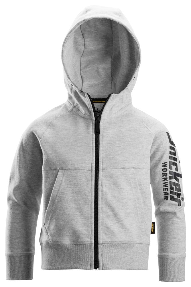 7512 Snickers Junior Logo Full-Zip Hoodie Grey Melange