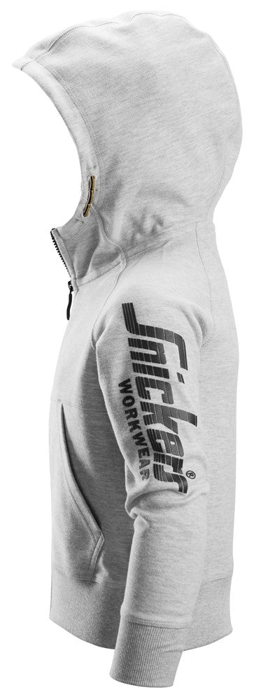 7512 Snickers Junior Logo Full-Zip Hoodie Grey Melange