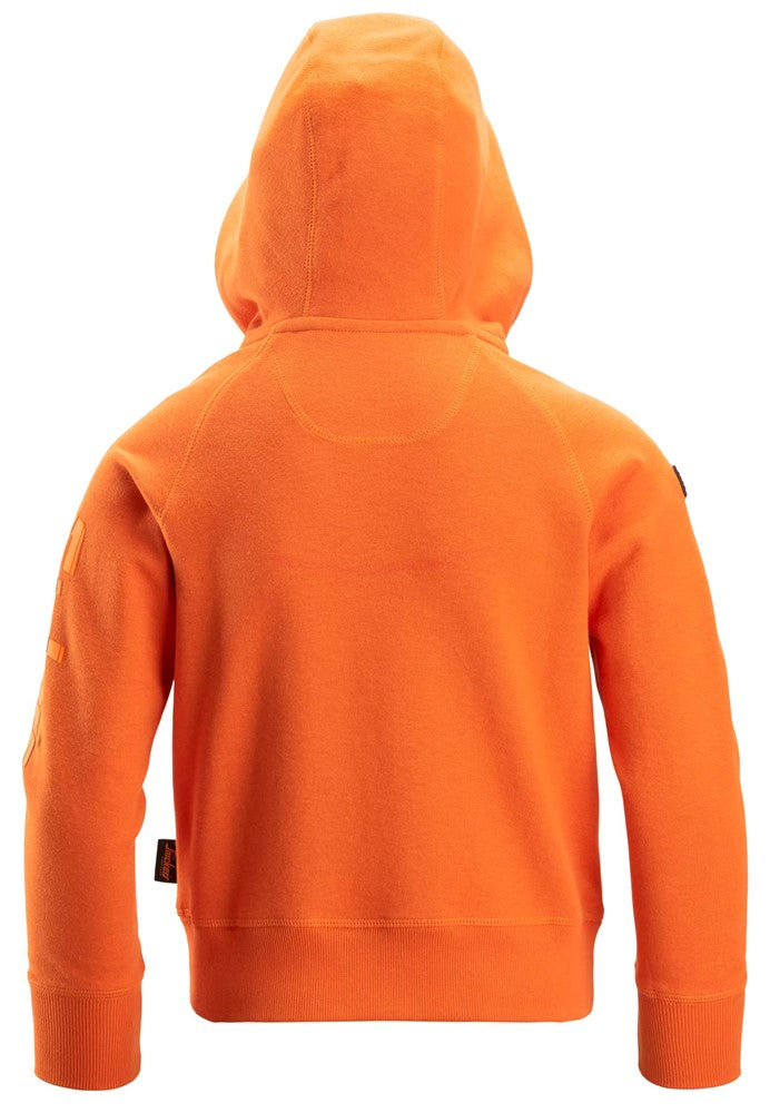 7512 Snickers Junior Logo Full-Zip Hoodie Warm Orange