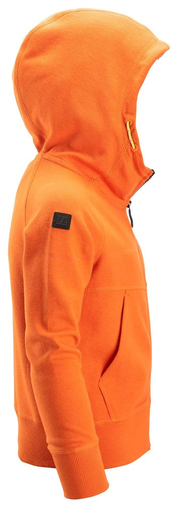 7512 Snickers Junior Logo Full-Zip Hoodie Warm Orange