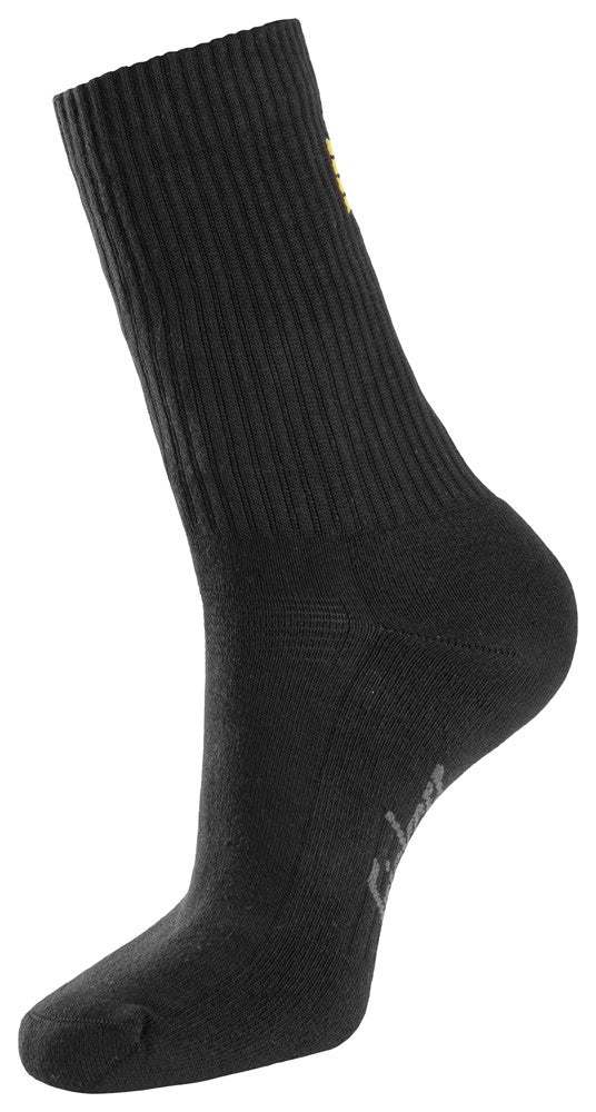 9214 Snickers Cotton Socks, 3-Pack Black