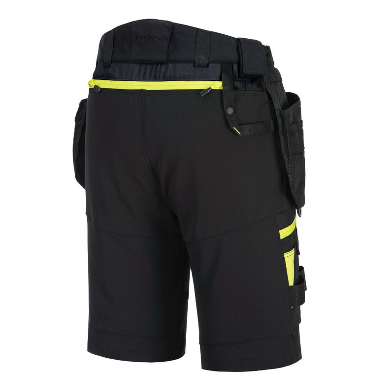 Portwest DX444 Detachable Holster Pocket Shorts - Black