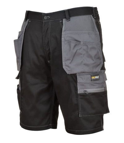 Portwest KS18 Granite Holster Shorts - Black/Zoom Grey