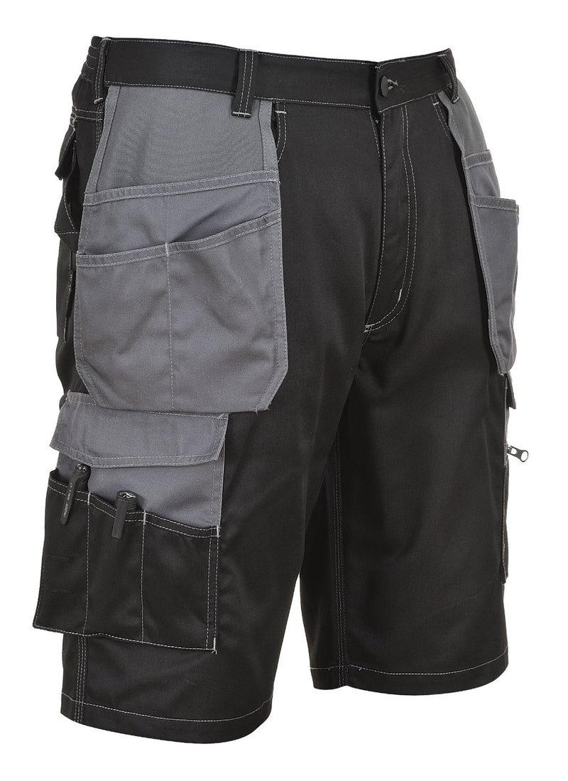 Portwest KS18 Granite Holster Shorts - Black/Zoom Grey