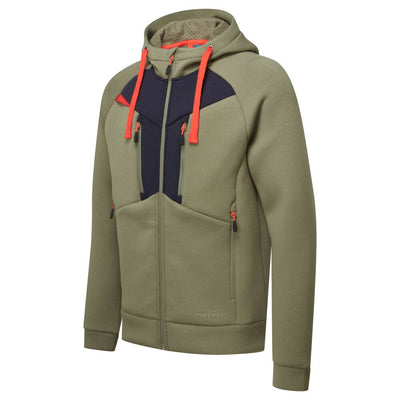 Portwest DX472 Zipped Hoodie Moss Green