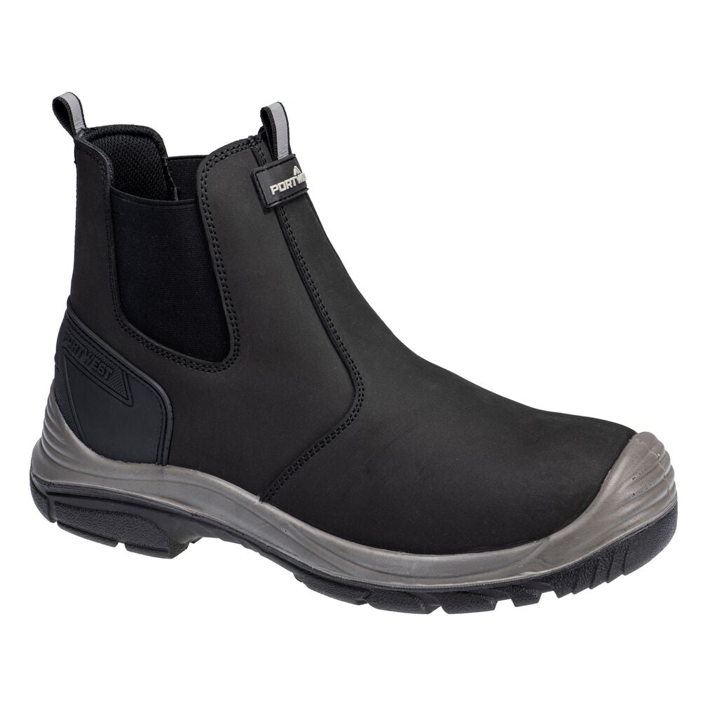 Portwest FV02 Steel Action Nubuck Dealer Boot Black Grey