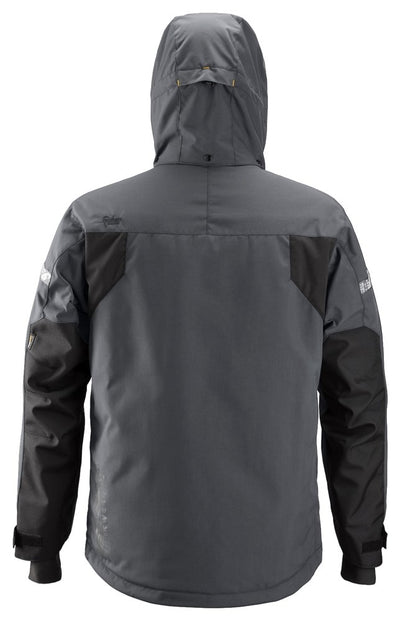 1102 Snickers Waterproof Insulated Jacket Steel Grey/Black