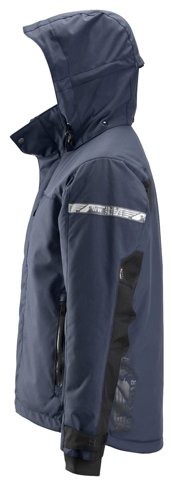 1102 Snickers Waterproof Insulated Jacket Navy/Black