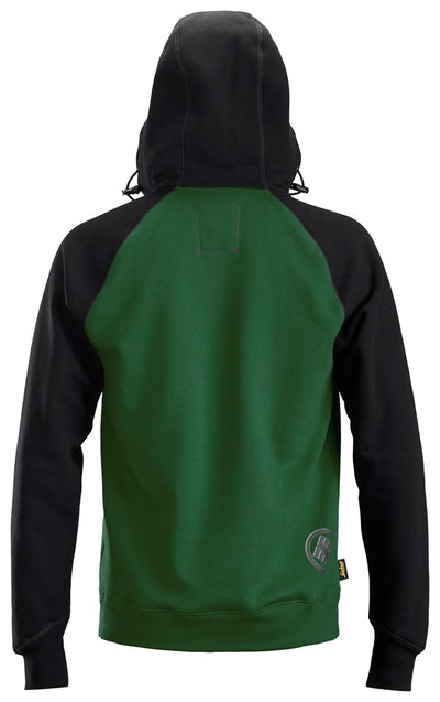 2889 Snickers Logo Hoodie Green Back