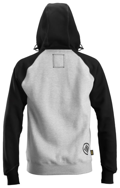 2888 Snickers Logo Full Zip Hoodie Grey Back