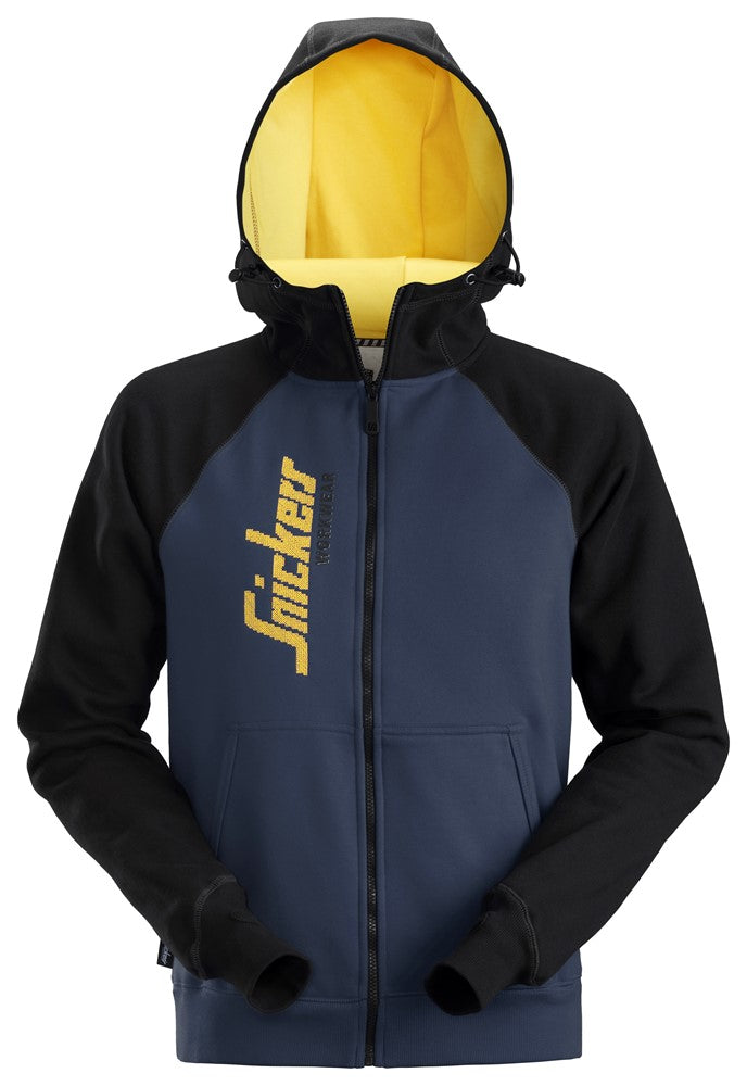 Snickers Sweaters Snickers Logo Full Zip Hoodie Navy | Tradeworx Online
