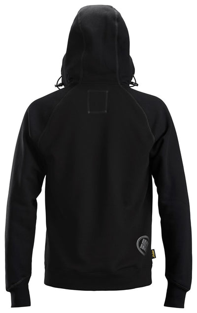 2888 Snickers Logo Full Zip Hoodie Black Back