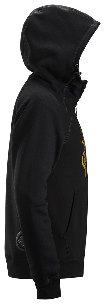 2888 Snickers Logo Full Zip Hoodie Black Free UK Ireland