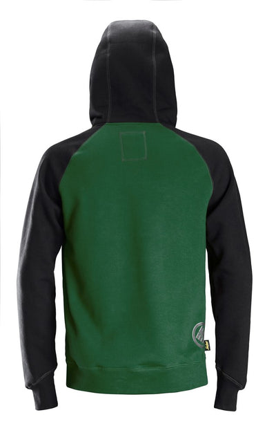 2889 Snickers Logo Hoodie Green Back