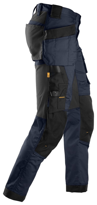 6241 Snickers AllroundWork Stretch Trousers with Holster Pockets Navy Right