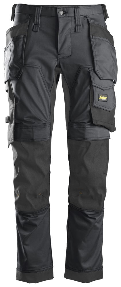 6241 Snickers AllroundWork Stretch Trousers with Holster Pockets Steel Grey