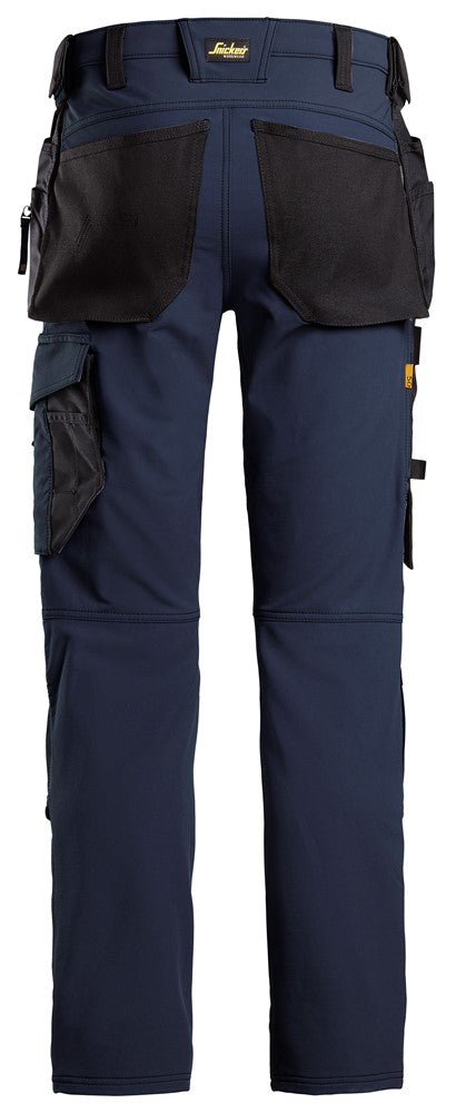 6271 Snickers Full Stretch Trouser with Holster Pockets Navy Back