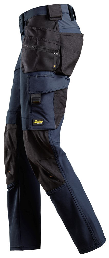 6271 Snickers Full Stretch Trouser with Holster Pockets Navy Left