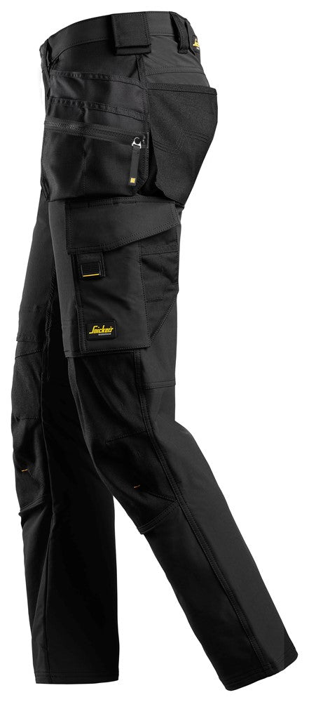 6271 Snickers Full Stretch Trouser with Holster Pockets Black Left