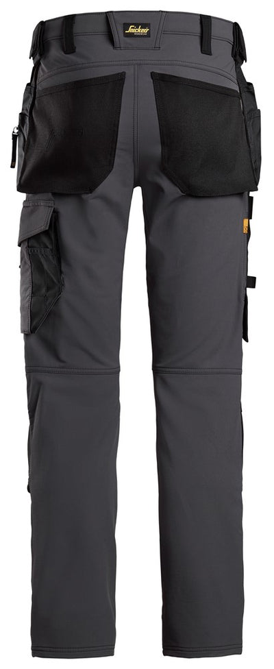 6271 Snickers Full Stretch Trouser with Holster Pockets Steel Grey Back