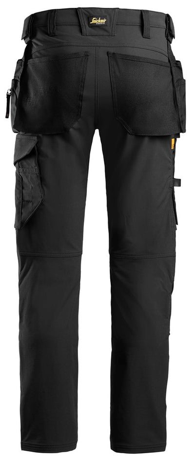 6271 Snickers Full Stretch Trouser with Holster Pockets Black Back