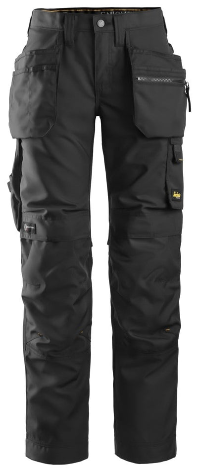 6701 Snickers Women's Work Trousers+ Holster Pockets Black