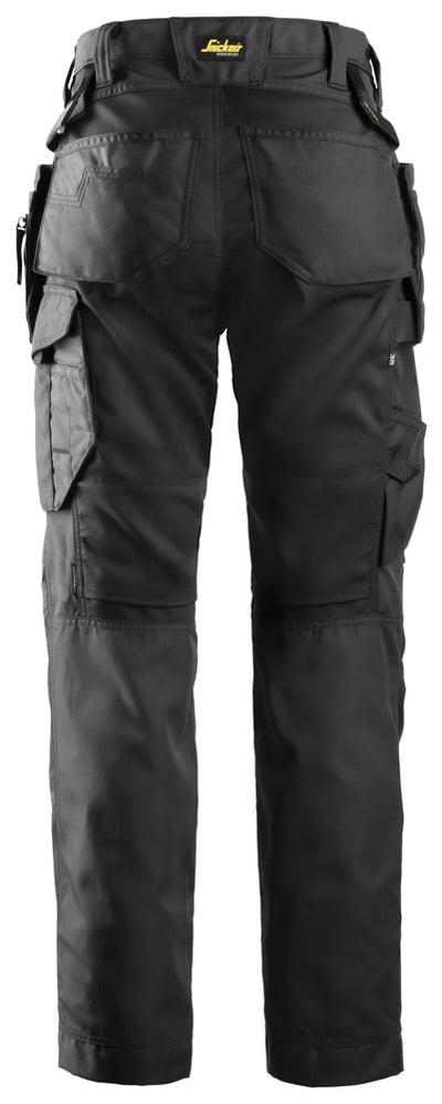 6701 Snickers Women's Work Trousers+ Holster Pockets Black