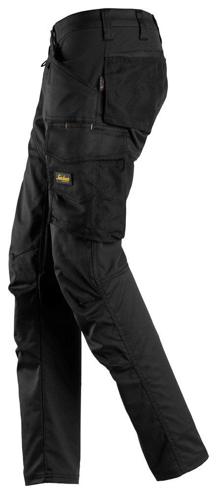 6703 Snickers Women’s Stretch Trousers without Knee Pockets Black