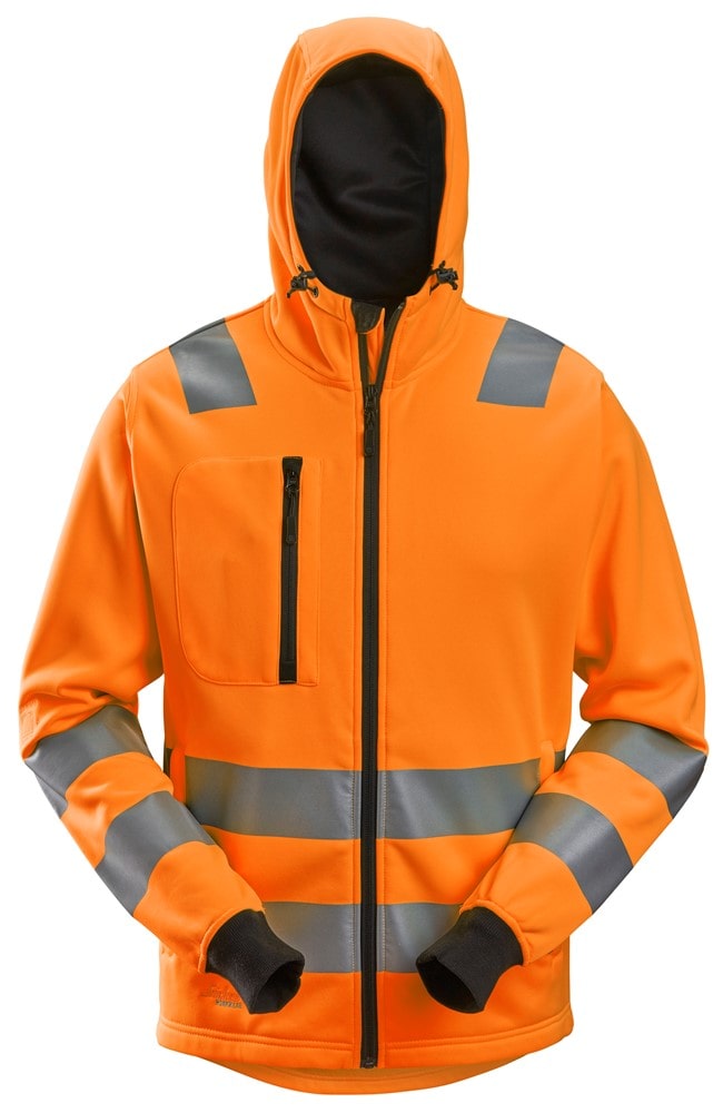 8039  Snickers High-Vis Class Full Zip Hoodie Orange