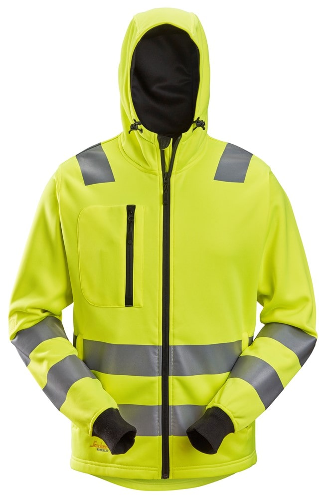 8039  Snickers High-Vis Class Full Zip Hoodie Yellow