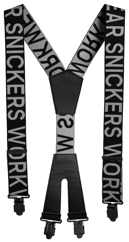 9064 Snickers Logo Braces Black