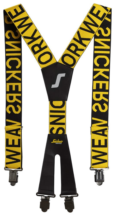 9064 Snickers Logo Braces Yellow