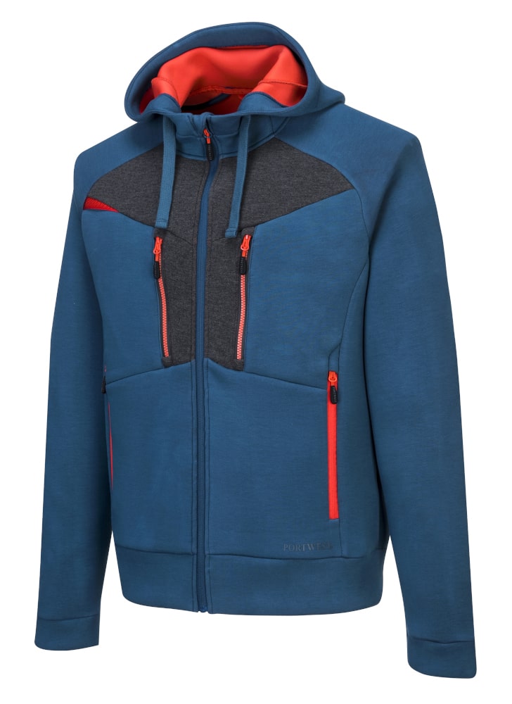 Portwest DX472 Zipped Hoodie Metro Blue