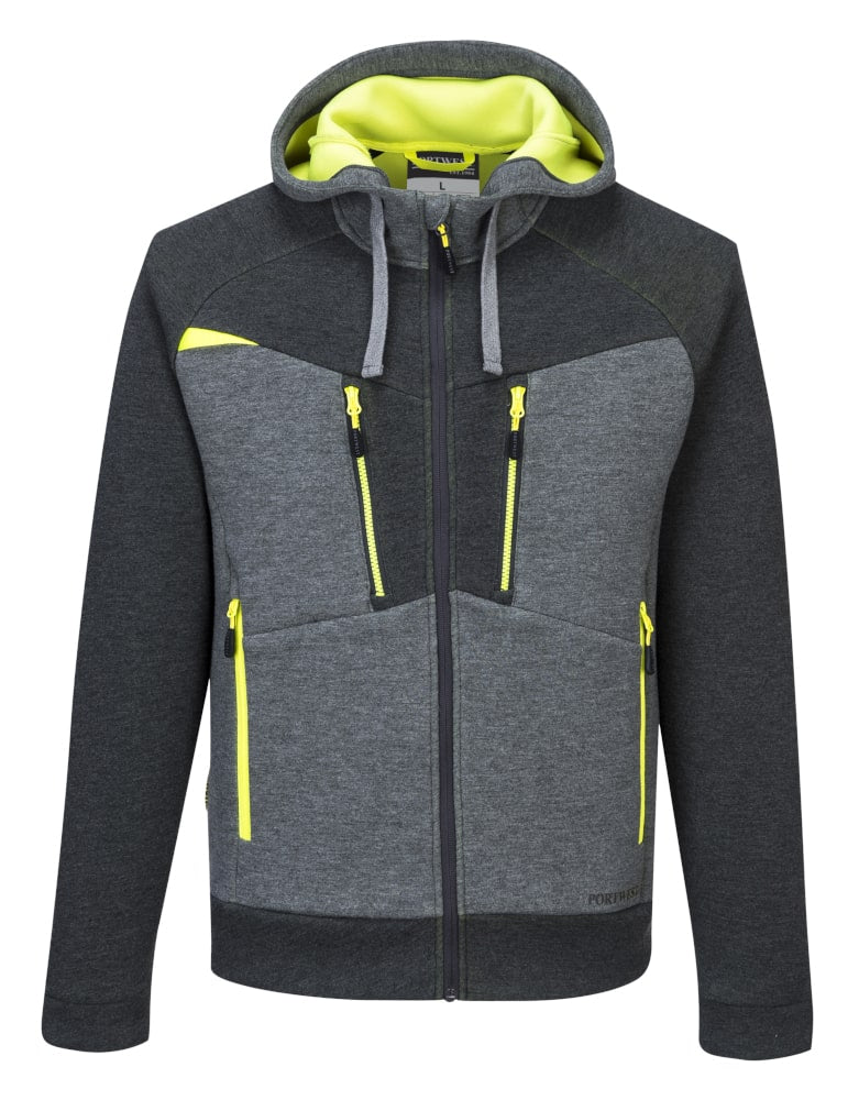 Portwest DX472 Zipped Hoodie Metal Grey