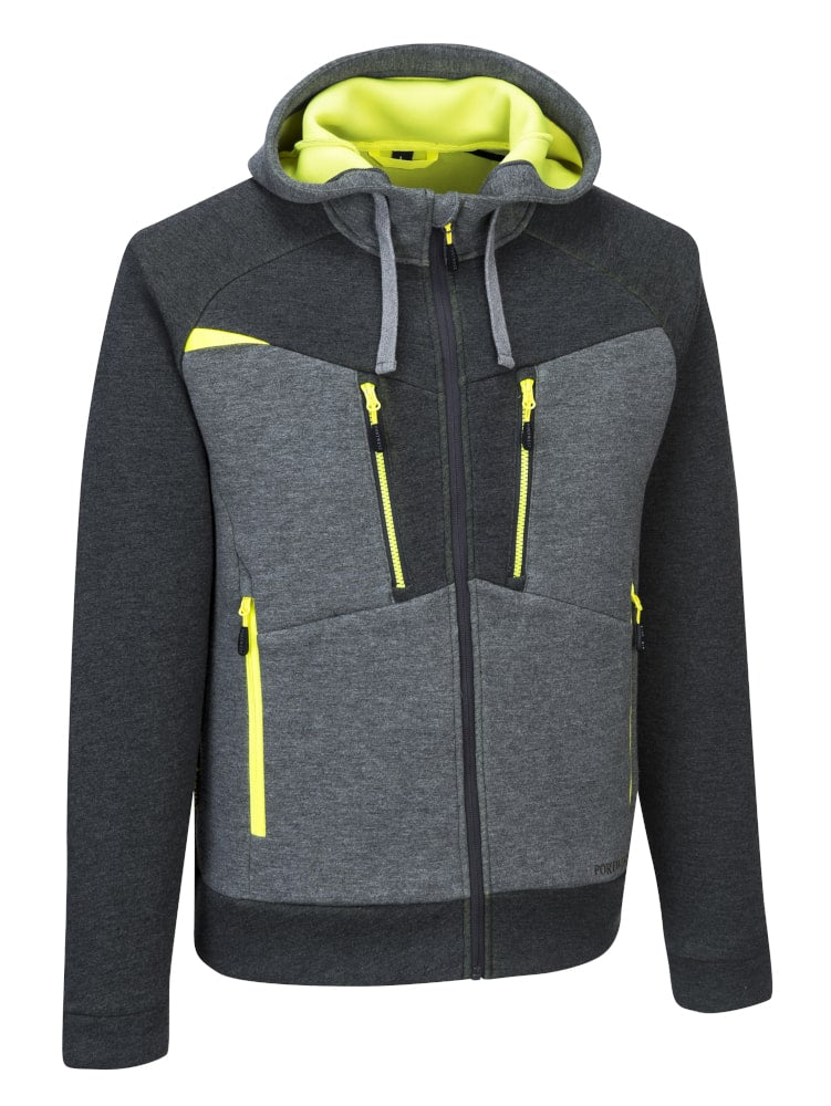 Portwest DX472 Zipped Hoodie Metal Grey