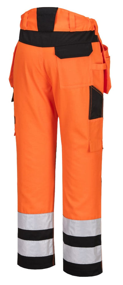 Portwest PW242 Hi Vis Holster Trouser Orange/Black