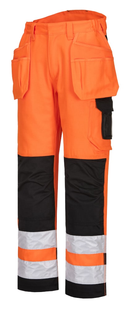 Portwest PW242 Hi Vis Holster Trouser Orange/Black