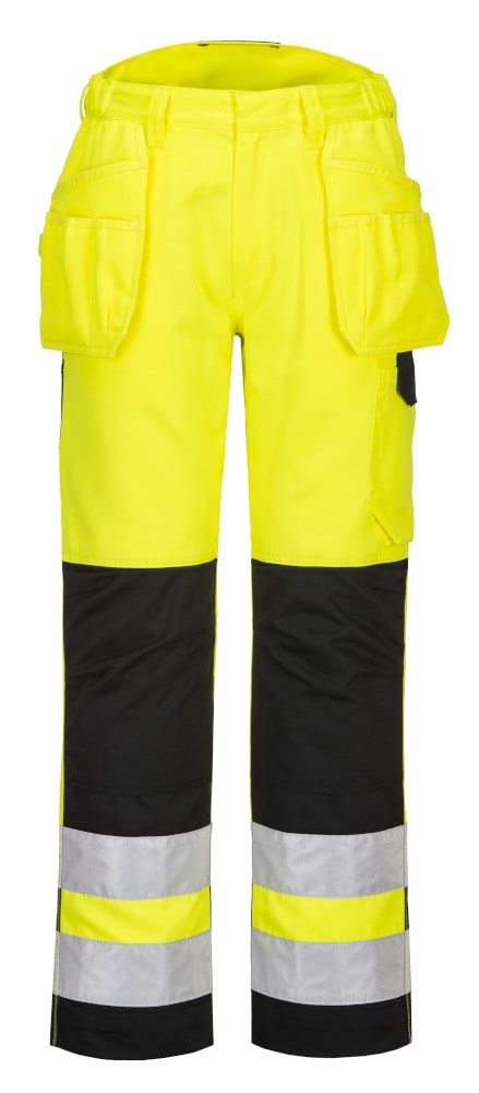 Portwest PW242 Hi Vis Holster Trouser Yellow/Black