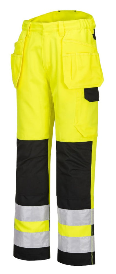 Portwest PW242 Hi Vis Holster Trouser Yellow/Black