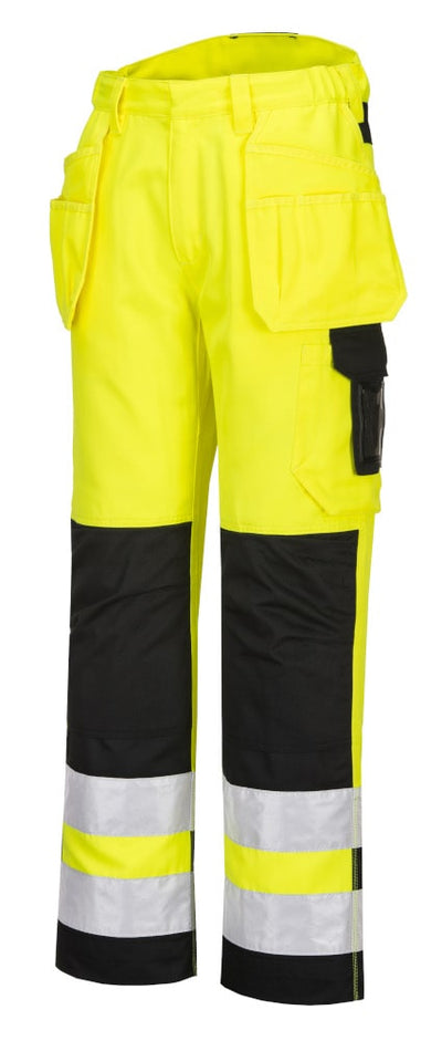 Portwest PW242 Hi Vis Holster Trouser Yellow/Black