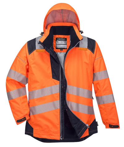 Portwest T400 PW3 Hi-Vis Winter Jacket Orange