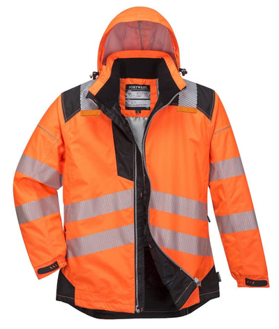 Portwest T400 PW3 Hi-Vis Winter Jacket Orange