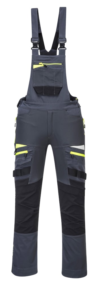 Portwest DX441 Work Bib and Brace Trouser Metal Grey