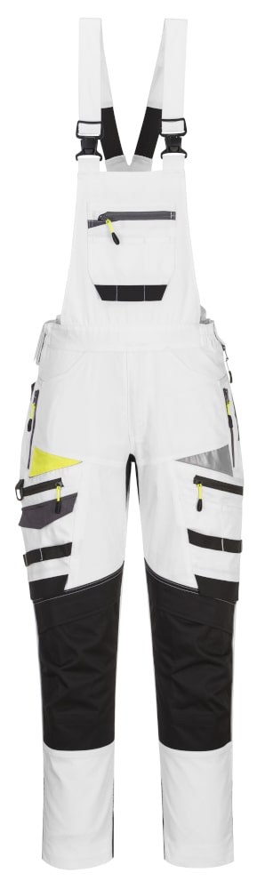 Portwest DX441 Work Bib and Brace Trouser White