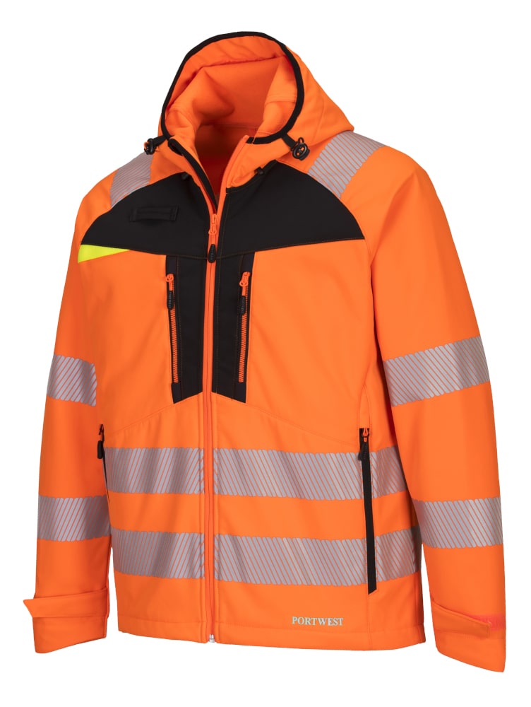 Portwest DX475 Hi-Vis Softshell Jacket Orange